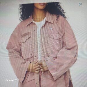 NWT Pistola Women’s Briana Clay Cotton Utility Over shirt Shacket Size: Small